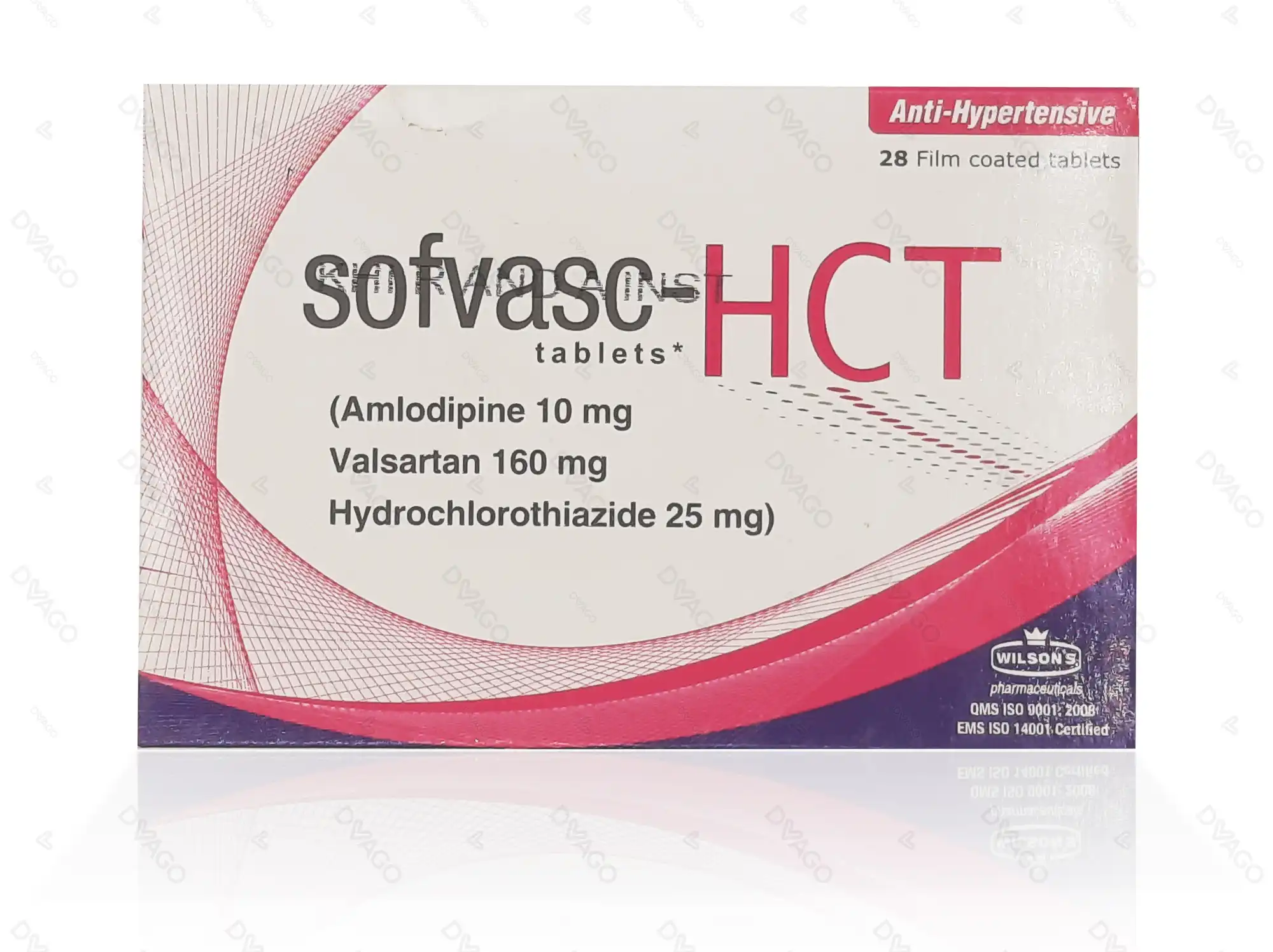 Sofvasc Hct Tablets 10-160-25mg